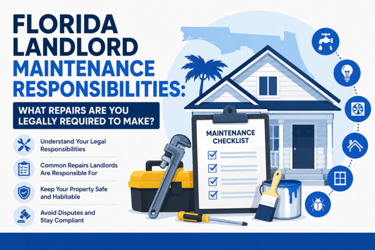 Florida Landlord Maintenance Responsibilities: What Repairs Are You Legally Required to Make?