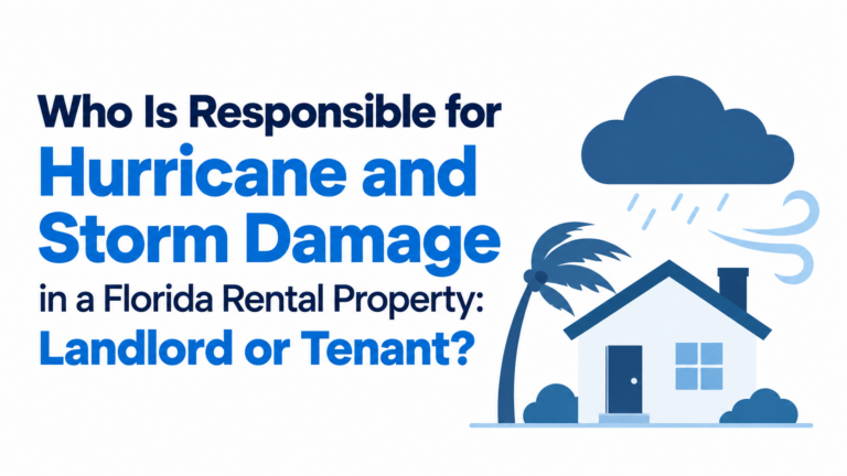 Who Is Responsible for Hurricane and Storm Damage in a Florida Rental Property: Landlord or Tenant?