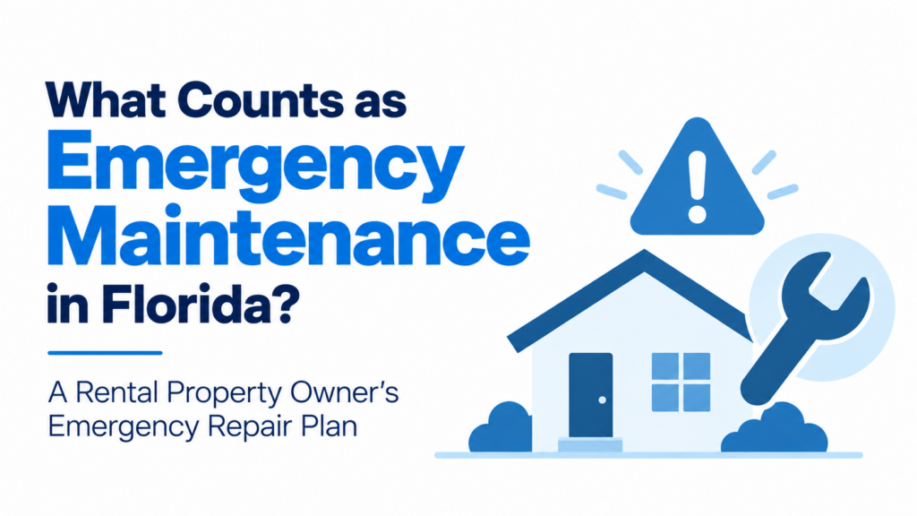 What Counts as Emergency Maintenance in Florida? A Rental Property Owner’s Emergency Repair Plan
